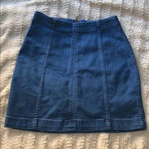Free People Denim Mini Skirt